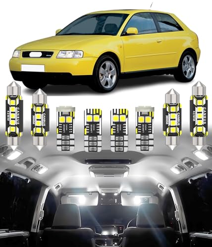 Luces LED Interior AUDI A3 S3 RS3 8L 1997-2003 Kit BMT xms 16 Bombillas Coche Blanco 6000K