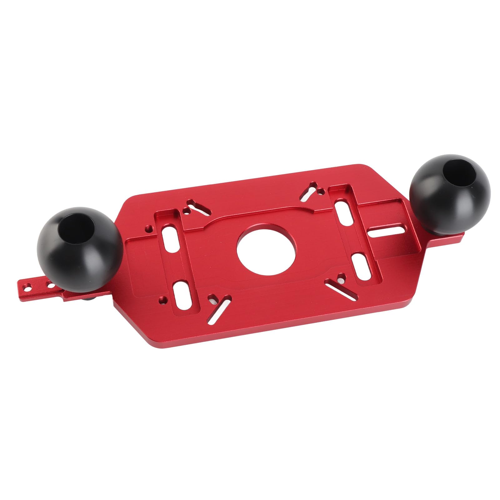 Base de enrutador, placa Base de guía de enrutador de aleación de aluminio Universal con mango doble para ranurado de fresado de recorte de madera