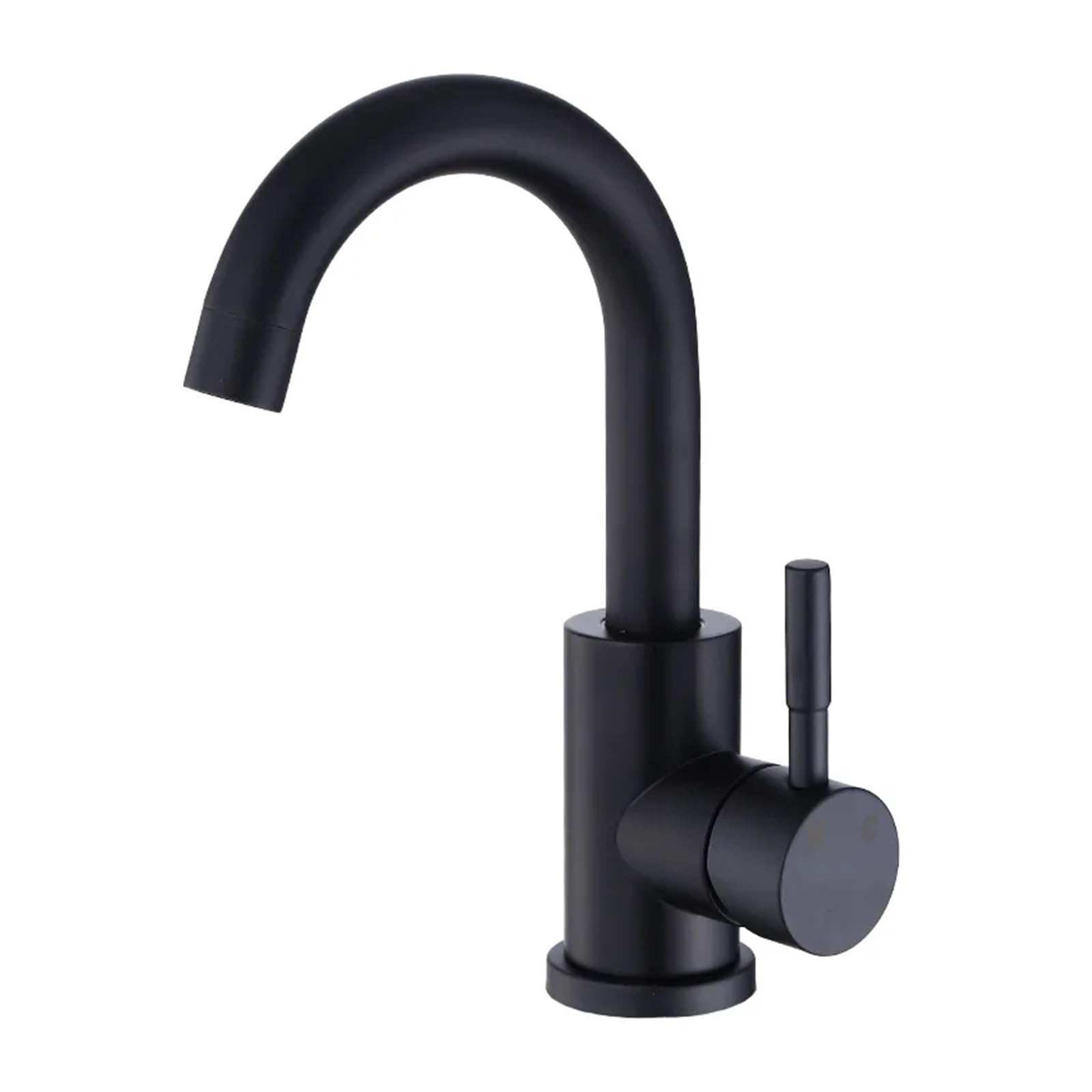 Robinet mitigeur chaud et froid pour lavabo moderne de salle de bains monté sur le pont