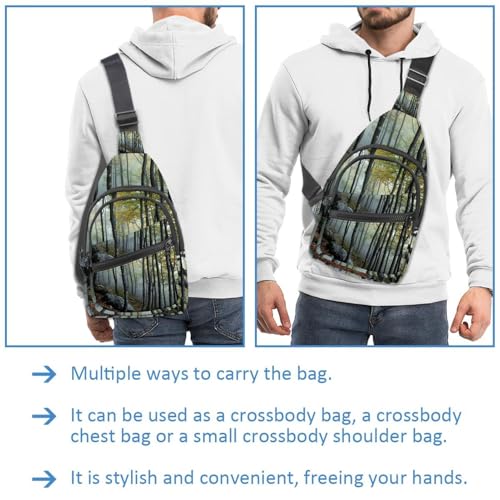 Mochila cruzada con espalda acolchada y correa ajustable de piñas 3