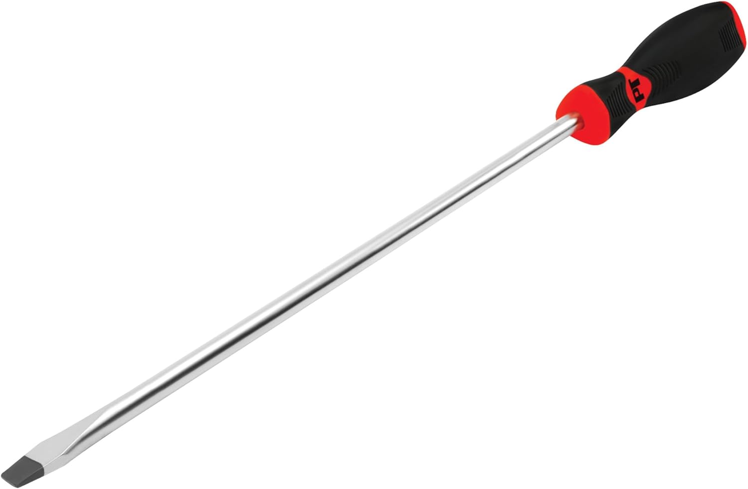 Performance Tool W30983 Black & Red Slotted Screwdriver, 3/8" x 12"