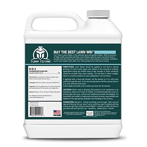 Turf Titan Lawn Kelper With Seaweed And Kelp Extract, Root Booster Energizer Bundle - Lawn Protection And Soil Conditioner For All Lawn Types - Lawn Care For Better Garden Soil - Made In The Usa #TOP2