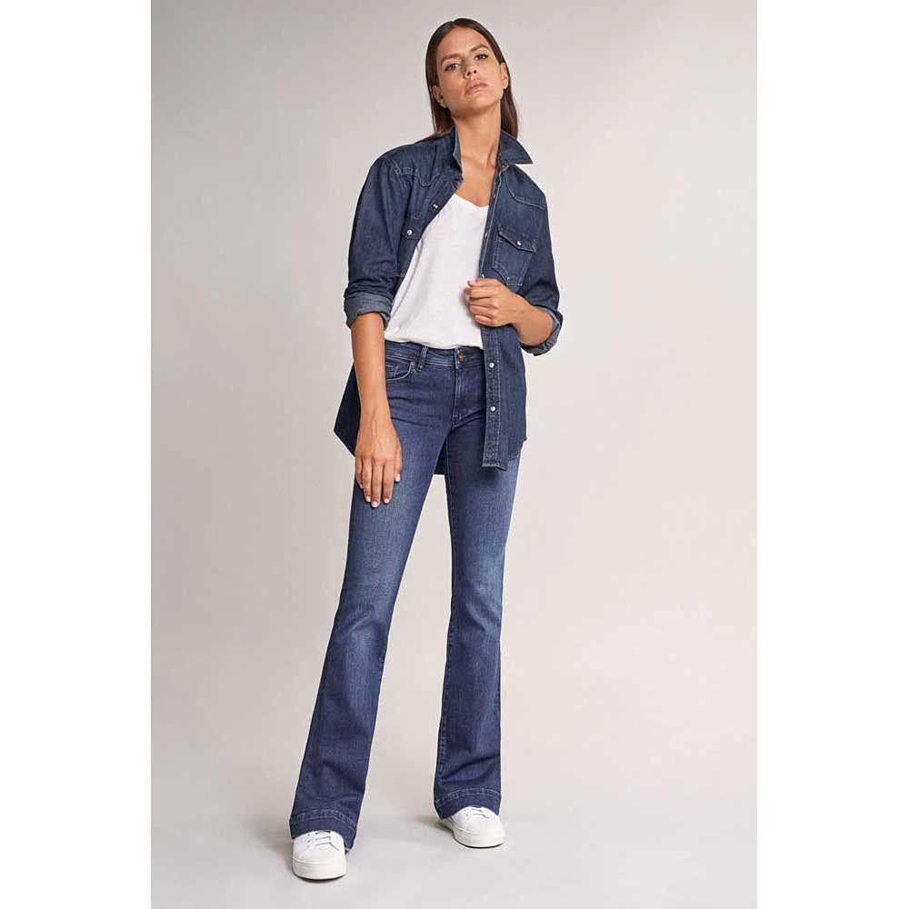 Salsa Wonder Flare in Dark Denim Jeans Donna