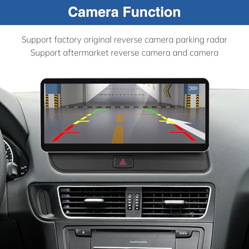 Autoradio CarPlay Audi Q5 2009-2017 : Écran Multimédia Android Auto Sans Fil Tactile 12.3 MMI