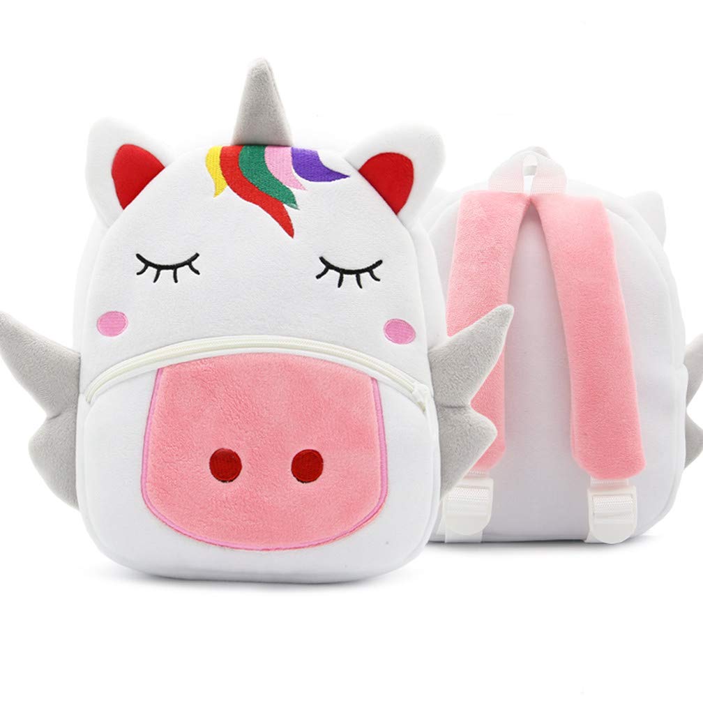 BEFUNIRISE Toddler Backpack for Boys and Girls, Cute Animal Cartoon Mini Backpack Little For Kids 2-6 Years (unicorn)