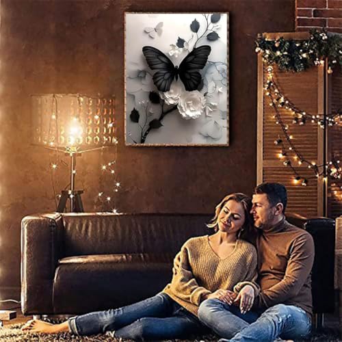 image for Tiwabb Butterfly Stamped Cross Stitch Kits - Counted Cross Stitch Kits