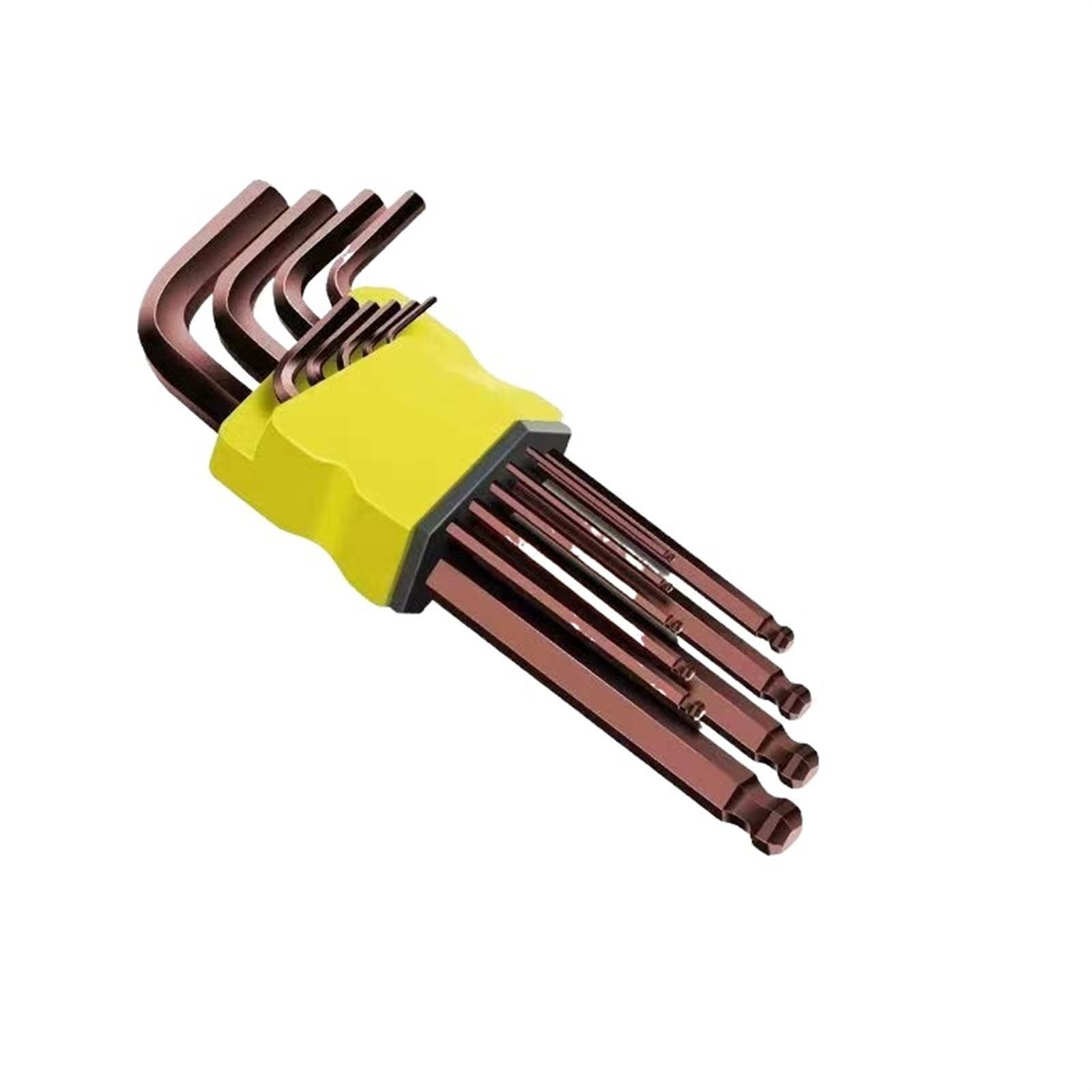 Hnulgvi S2 Mid Length Type Hexagonal Spanner With Flat Head 9Pcs Allen Key Set Screwdriver Hexagon Flat Ball Torx Star Head Spanner L Type Wrench Hex Hexagona Hand Tools(S2 Mid Length)
