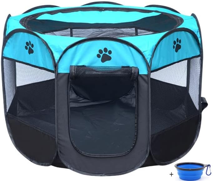 ZuHucpts Portable Foldable Pet Playpen/Dog Puppy Pen/Cat Tent cage
