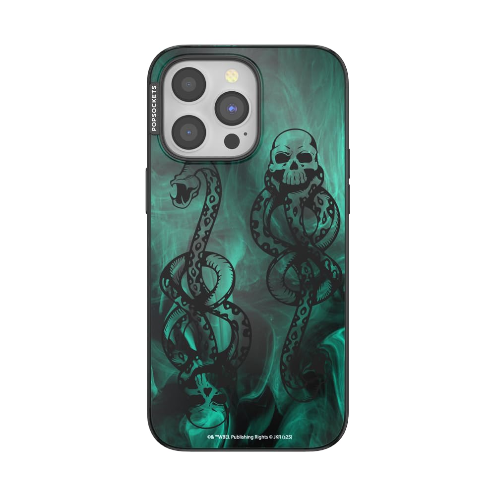 PopSockets iPhone 15 Pro Max Case Compatible with MagSafe, Phone Case for iPhone 15 Pro Max, Wireless Charging Compatible, Case Only - Harry Potter - Dark Mark