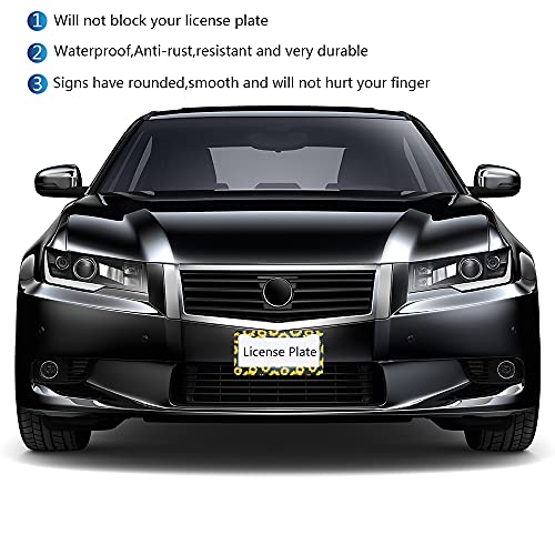 Swono Sunflowers Yellow License Plate Frame Beautiful Sunflowers Pattern License Plate Cover Aluminum Metal License Plate Holder Frame For Women Men Auto Decoration For Us Car/Truck #TOP4