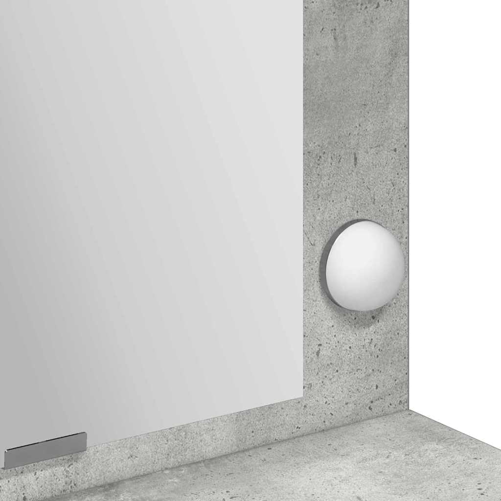 vidaXL Toaletka Betonowy szary 100 x 41 x 135 cm Drewno inżynieryjne | Masz sporo przestrzeni na cały makijaż, Super do nakładania makijażu, Elegancki styl pasuje do każdej sypialni