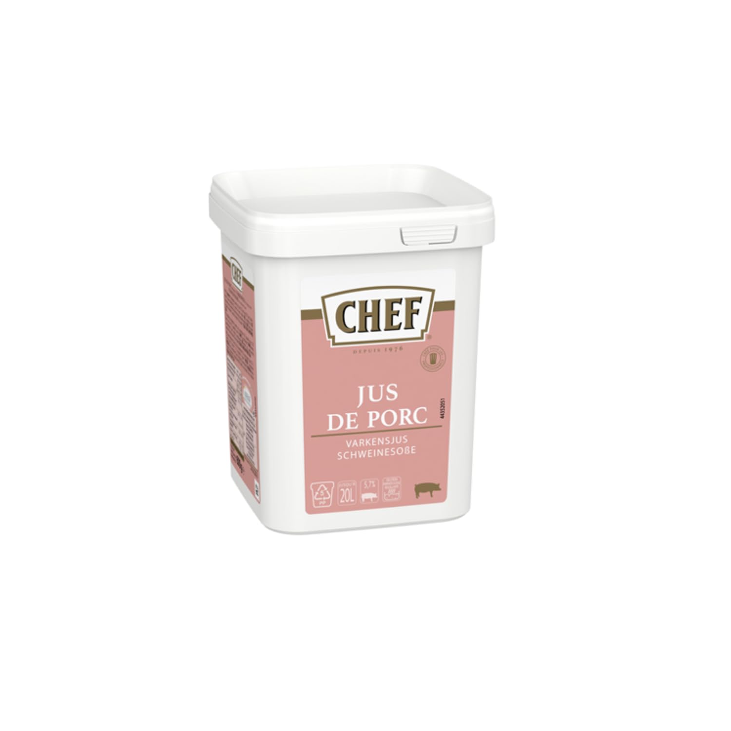 CHEF Jus de Porc Déshydraté 600 g | Recette puissante et riche en goût