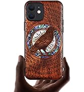 Carveit Custodia Per IPhone 12 Mini Cover Avec Magnetico Case Legno