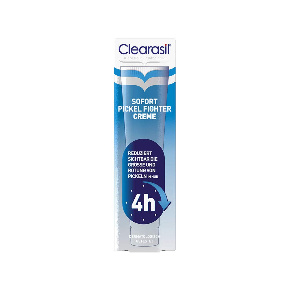 Clearasil Sofort Pickel Fighter Creme - Anti Pickel Creme für sichtbar reinere Haut in nur 4 Stunden - 1 x 15 ml