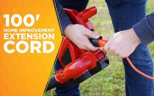 Woods 0627 14/3 Outdoor Sjtw Vinyl Extension Cord, 100-Foot, Orange #TOP2