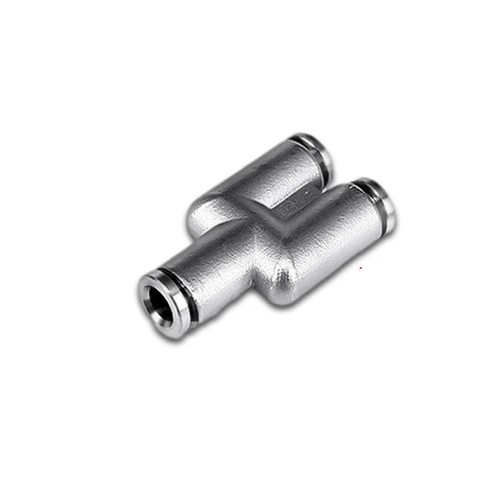 Conector rápido neumático PY de acero inoxidable 304 para tubos de aire de 12mm