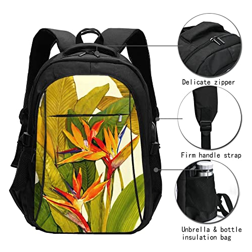 Sac à dos de voyage décontracté Oiseau du Paradis pour lycée et weekend