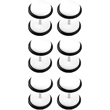 3 Pairs Black 6 mm2 G Acrylic Fake Cheater Ear Plugs Gauges Stretching Set Hide Illusion Tunnels Stainless Steel Screw Stud Earrings Body Piercing Jewelry Women Men