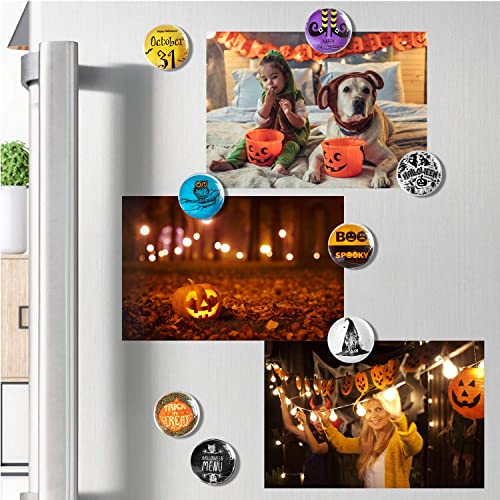 Cosylove 16Pcs Refrigerator Magnets, Crystal Glass Fridge Magnets For Magnets For Home ,Office Cabinet, Whiteboard, Photos,Party Holiday Decorative Magnet Gift(Halloween) #TOP3