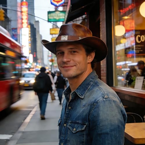 Image of Cowboy Hat Bands for Men and Women,Hatbands Belt for Cowboy /Western /Fedora /Cowgirl Hats Multicolor