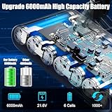 NexEnercell V8 Battery Replacement Compatible with Dyson V8, 6000mAh Battery for V8Animal Absolute Motorhead Fluffy SV10 Vacuum Cleaners - Image 3
