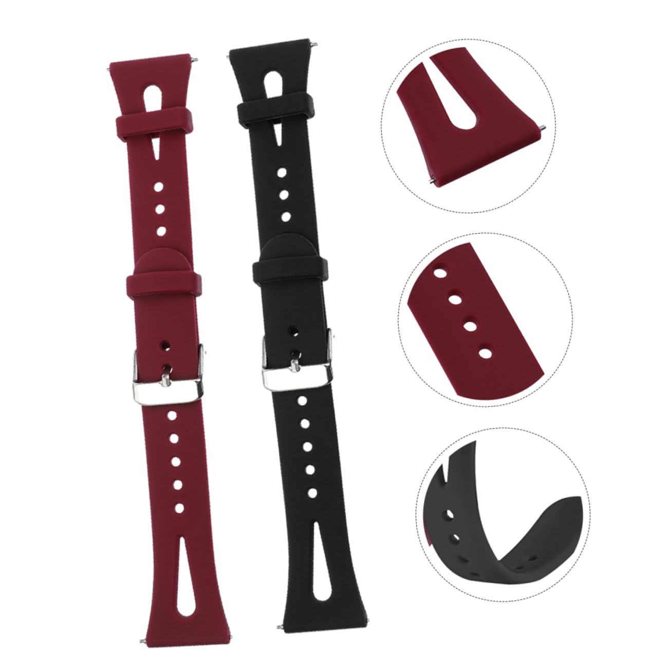 Hemobllo 4 Pièces Montre Compatible Pour Les Bandes Bracelet De Montre Compatible Avec Les es Bande Bracelet De e Réglable En Silicone Remplaçable