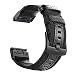 YOOSIDE Fenix 5X/5X Plus Quick Fit Watch Band, 26mm NOTA Nylon Durable Sweatproof Watch Band Strap for Garmin Fenix 5X/5X Pus/Fenix 3/3 HR/D2/Descent Mk1,Fit Wrist Size 6.3"-7.67", S-Black
