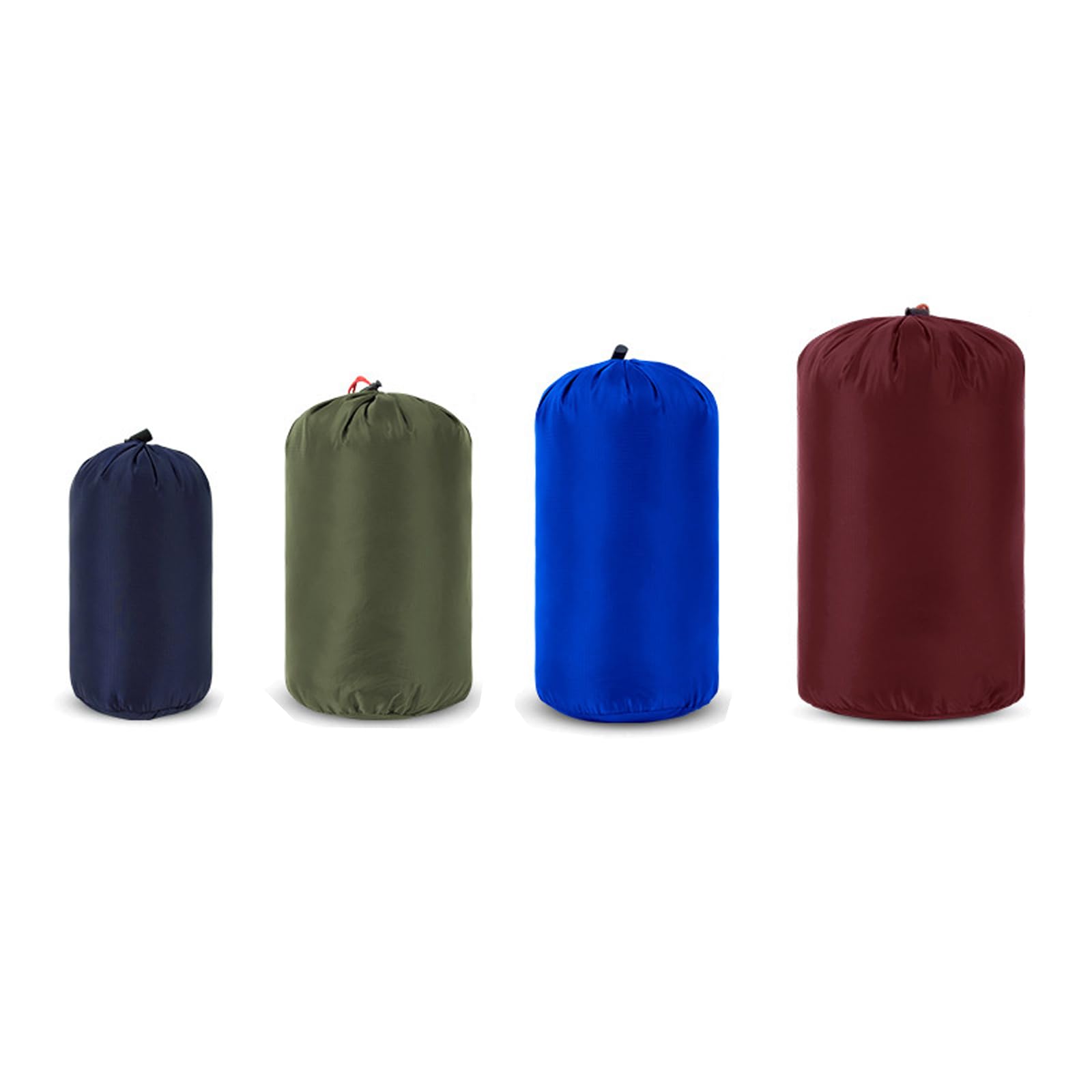 4PCS Compression Stuff Sack, Compression Sack for Sleeping Bag, Outdoor Compression Storage Sack, Drawstring Storage, Compression Bag Sack for Camping, Hiking, Travelling, Backpacking