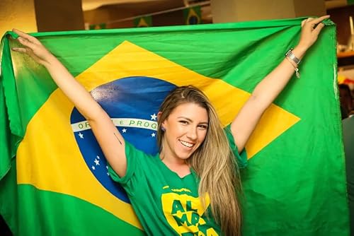 Bandeira Do Brasil Oficial - Diversos Tamanhos E Tecidos (Poliéster, 1,50x0,90m)