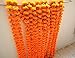 Craffair Orange Artificial tagetes Flower Marigold Strings for Wedding Decorations or Party Decoration, Indian Event décor, Home Decor, Beach Party Decor