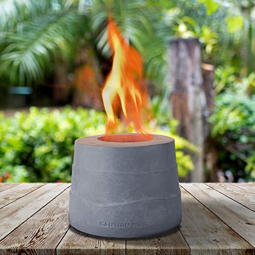 Tisch-Feuerstelle - Tisch-Feuerstelle Schüssel, Reiben Alkohol Tisch-Feuerstelle, tragbarer Tischkamin, Beton-Mini-Feuerstelle für drinnen und draußen Cover
