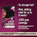 Schwarzkopf Keratin Permanent Hair Dye Cream, 1.0 Black Onyx, Professional Quality Color for Up to 100% Gray Coverage, Bond Enforcing System - Image 2