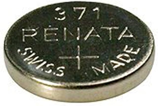 :Renata 371 - SR920SW Wrist Watch Battery Button Cell - Low Drain Silver Oxide Mercury-Free 1.55v