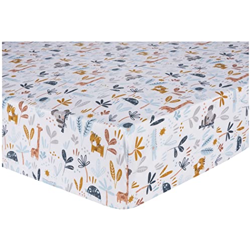 Image of Sammy & Lou Koala Palms 2-Pack Microfiber Fitted Crib Sheet Set, Fits Standard Crib Mattress 28 in x 52 in; Fully Elasticized,