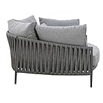 OUTLIV. Daybed Lena Aluminium & Rope Grau-Anthrazit