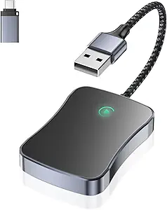 MUSE HiFi CarPlay Wireless Adapter for Factory Wired CarPlay 2023 Upgrade Plug & Play Dongle Converts Wired to Wireless Fast and Easy Use Fit for Cars from 2015 & iPhone iOS 10+