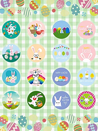 1000Pcs Easter Stickers For Kids, Happy Easter Bunny Egg Roll Sticker Decals For Toddlers, Easter Holiday Stickers Wall Window For Easter Party Decorations Supplies Gift #TOP2