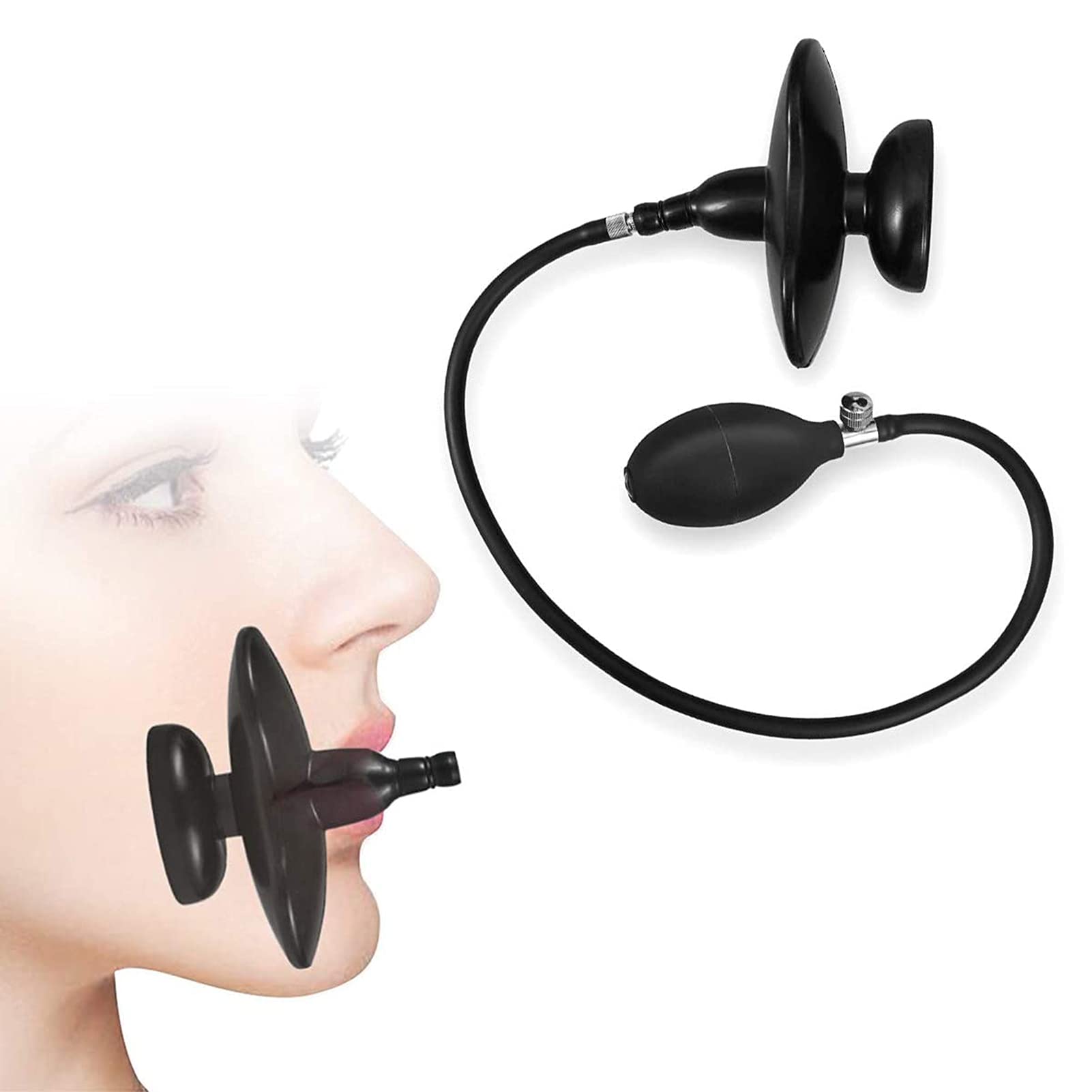ARIASS Inflatable Mouth Gag, SM Mouth Gag Ball with Strong Bondage Without Belt, Adjustable Silicone Toggle Mouth Plug, Extreme BDSM Fetish Sex Toy for Men Women, Adult Sex Toys