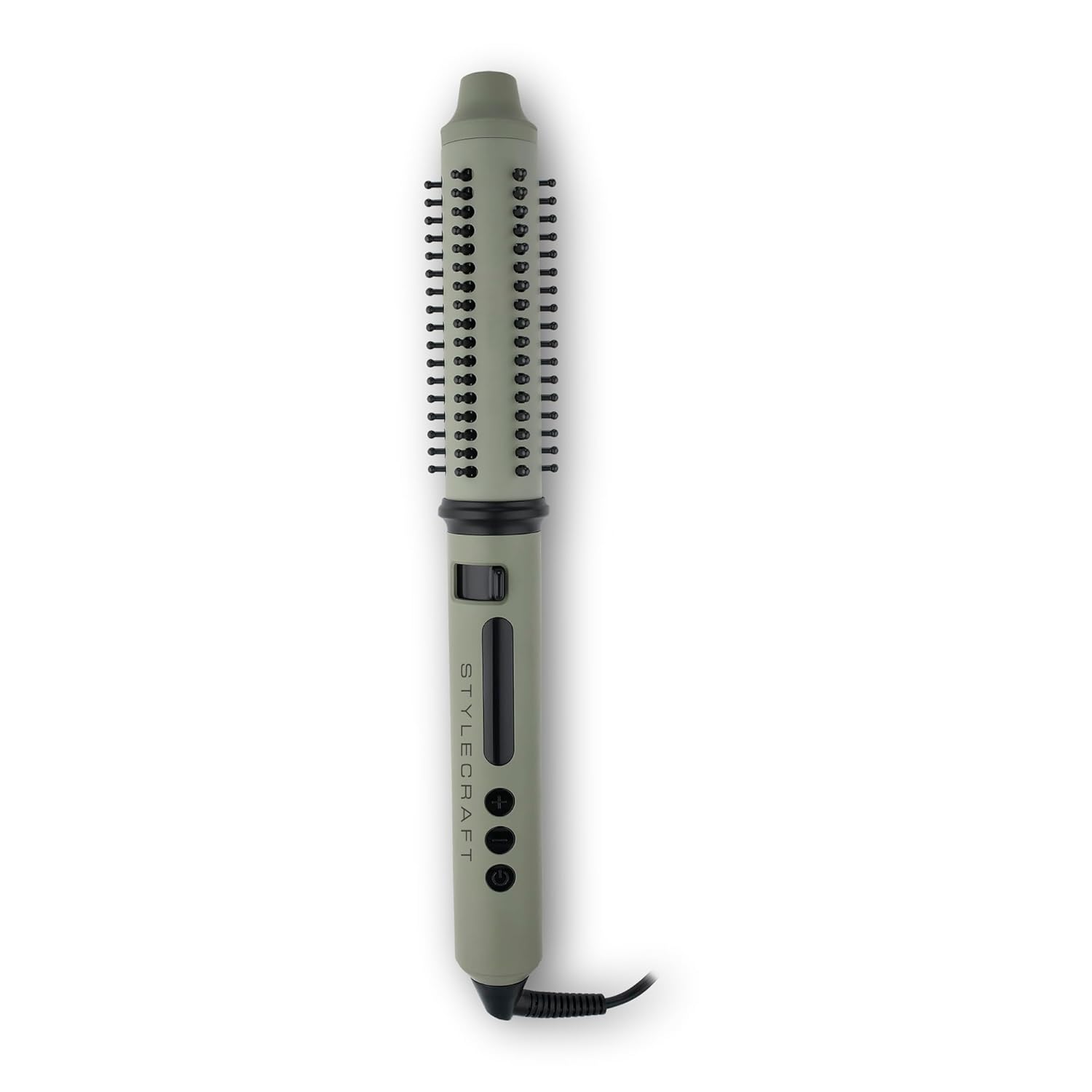 StyleCraft Sage Ceramic Styling Tools – 2-in-1 Retractable Bristle Brush & Triple Barrel Deep Waver with Tourmaline Technology