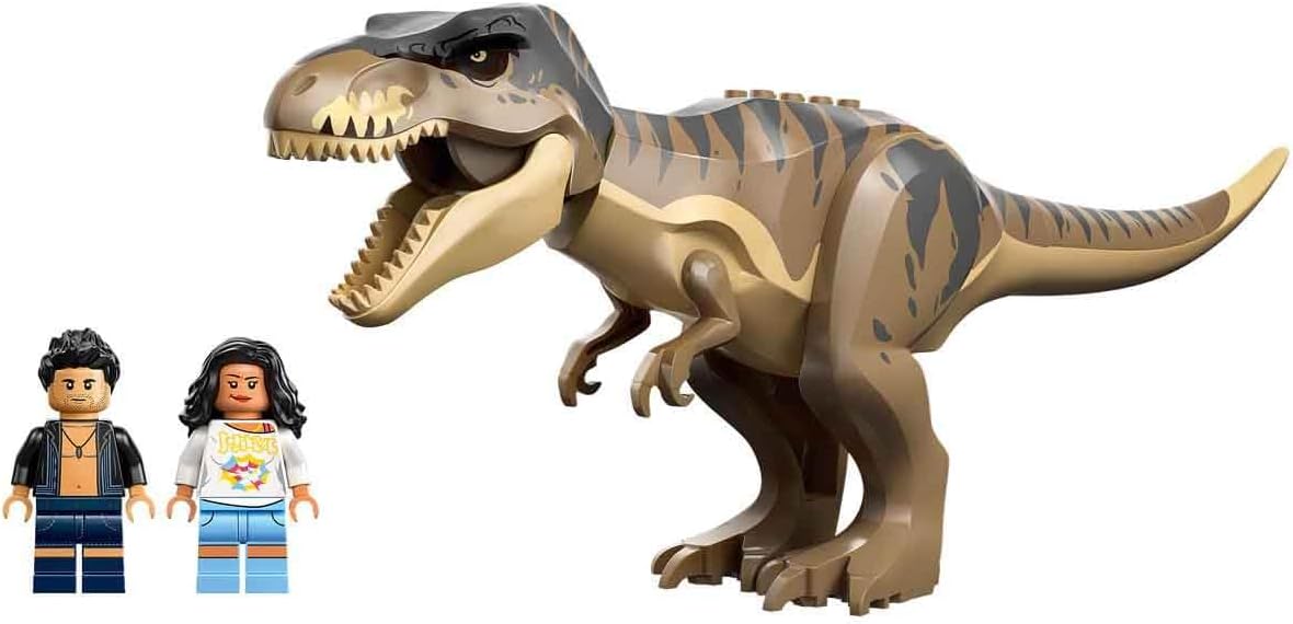 Lego 76975 Jurassic World T-Rex River Escape Toy Birthday Present Blocks Educational Boys Girls Children 5 6 7 8 Years Old Dinosaur Battle Robot