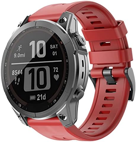 ISABAKE Pasek do zegarka kompatybilny z Fenix 7X, Fenix 6X, Fenix 6X Pro, Fenix 5X Plus, Fenix 5X, Fenix 3, Fenix 3 hr, Descent MK, D2 Delta PX, D2 Charlie Watch, QuickFit 26 mm