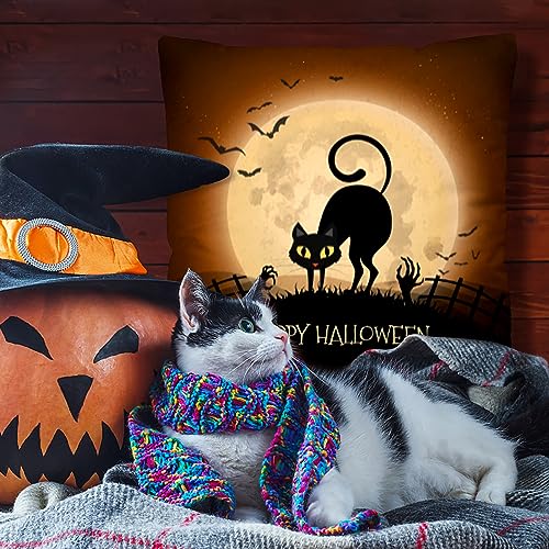 YumSur 4 federe per cuscino di Halloween