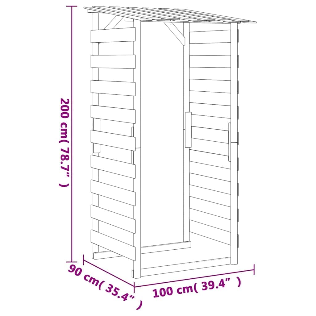 Pergola ogrodowa z dachem 3 szt. 100 x 90 x 200 cm wykonana z impregnowanego drewna sosnowego i litego drewna jodłowego, dekoracyjne drewniane schronienie na ścieżkach ogrodowych i na zewnątrz