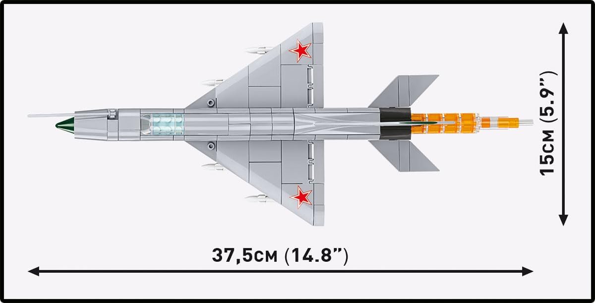 COBI Armed Forces MiG-21 MF (Poland/USSR) Fighter Jet, 381 Pieces