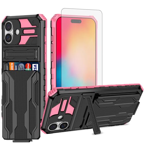 Coque pour iPhone 16 Asuwish Rose protection antichoc élégante au quotidien