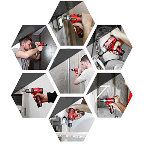 WEI-LUONG Tools Cordless Electric Drill, 12V Dual-Elektro-Lithium-Bohrer, Akkuschrauber, drahtlose elektrische… – Bild 6