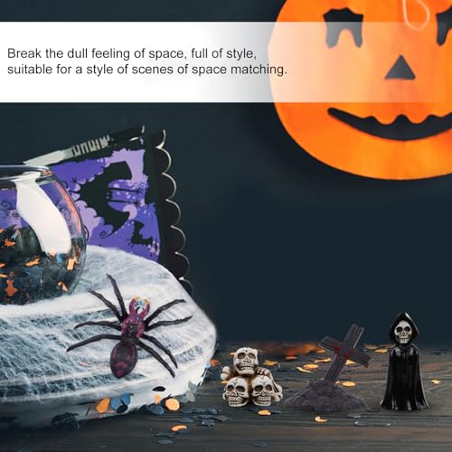 Ciieeo 10 Stück Halloween Kugeln Mini Hausfiguren Mini Harzfiguren Halloween Miniaturen Zubehör Mini Figuren Mini Ornamente Halloween Figuren Heimdekoration Miniatur Dinge