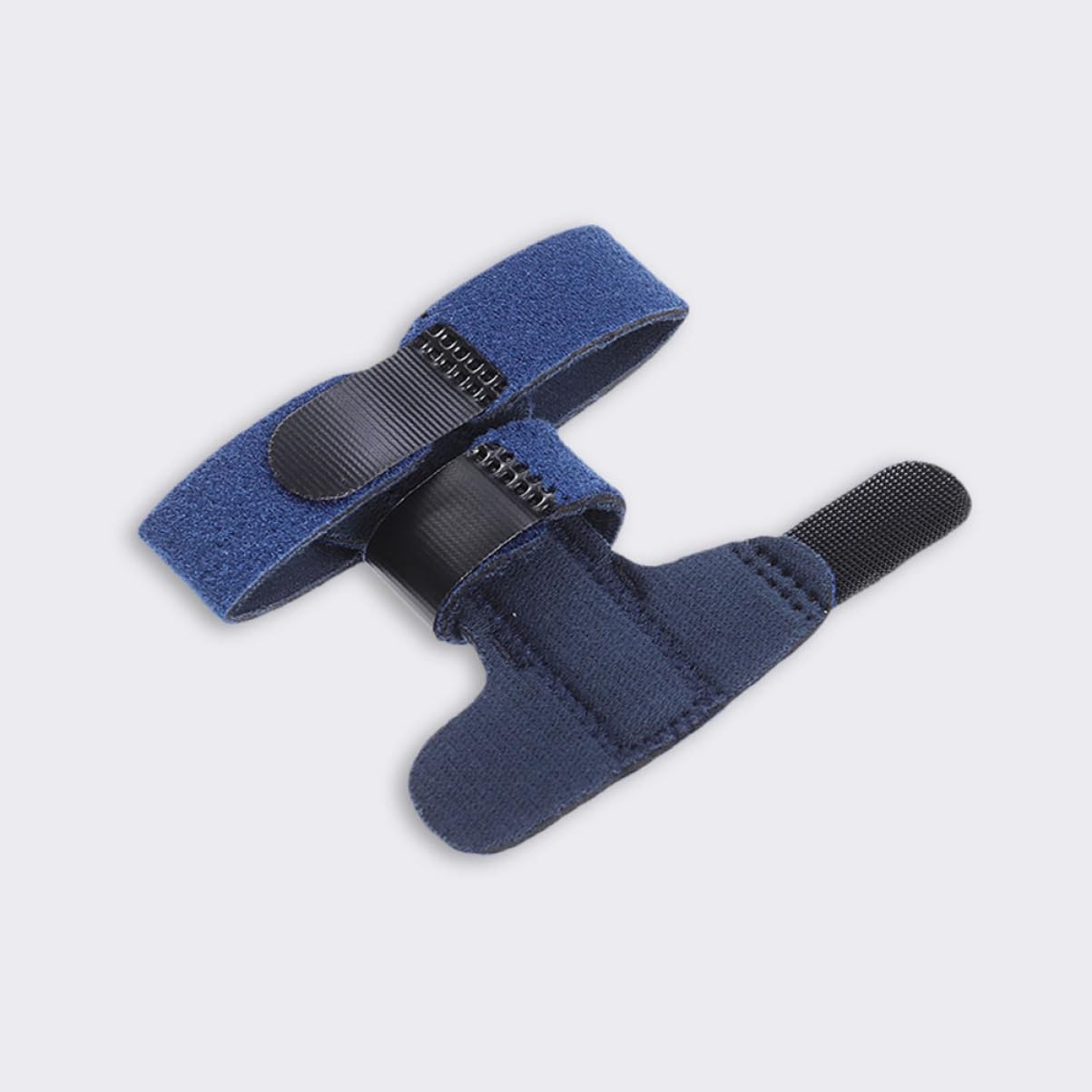 Adjustable Finger Brace Support 2Pcs Blue for Ring Pinky Post Stroke