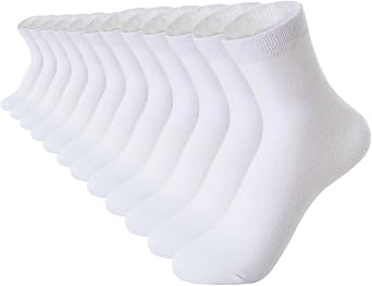 Thin 6 Pairs Mens Ankle Socks, Comfort Breathable Work Running Quarter Socks for Men
