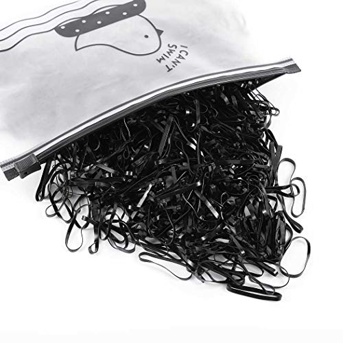 Aiyuan Mini Hair Rubber Bands Hair Elastics Ties Bands Soft Disposable Elastic Hair Bands Hair Ties for Girls, Kids, Babies, Children,Women Hair Braids and Hair Wedding Hairstyles (1000 Pcs) (Style 1)